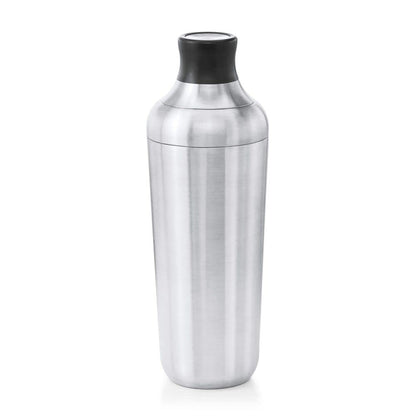 OXO - Coctelera de pared individual de acero | OXO - Coctelera de acero con colador, acabado inoxidable, capacidad de 24 onzas