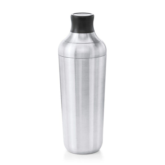 OXO - Coctelera de pared individual de acero | OXO - Coctelera de acero con colador, acabado inoxidable, capacidad de 24 onzas