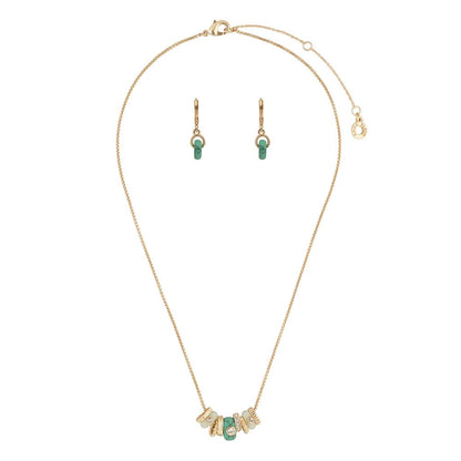 Anne Klein BoxSet Collar Y Aretes Dorado Para Mujer