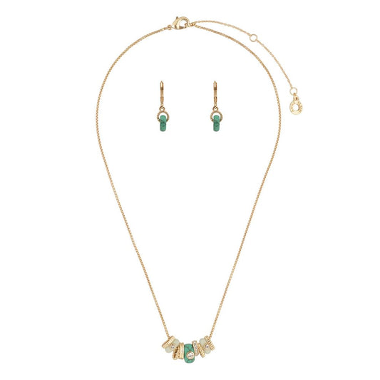 Anne Klein BoxSet Collar Y Aretes Dorado Para Mujer