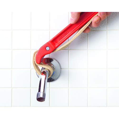 RIDGID - Llave Correa 5, 31360, Fabricada en Aluminio, para Tubos Pulidos, Agarre Firme, Herramientas Manuales