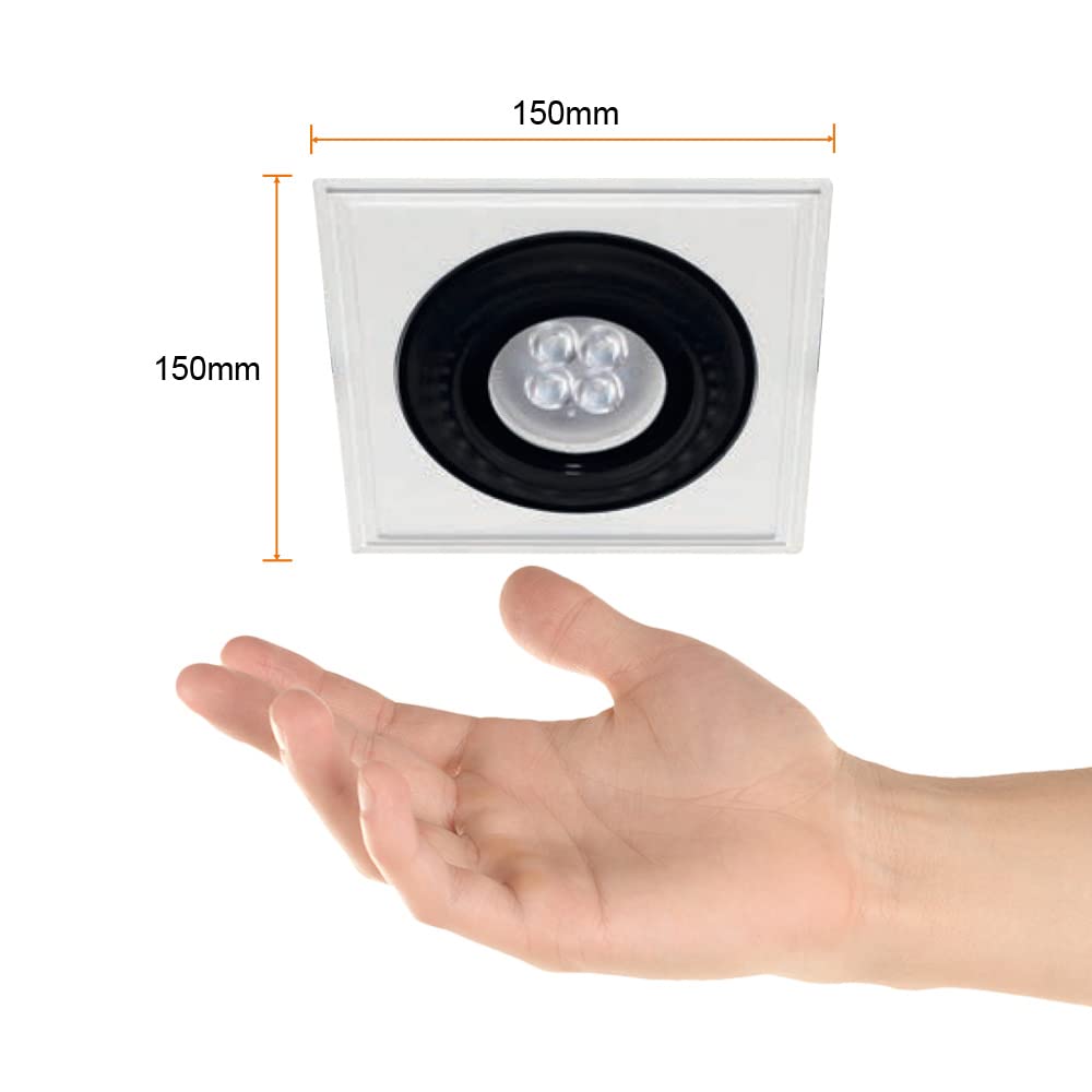 Tecnolite Downlight, Empotrable oculto, Base GX5.3, Para foco MR16, Interiores