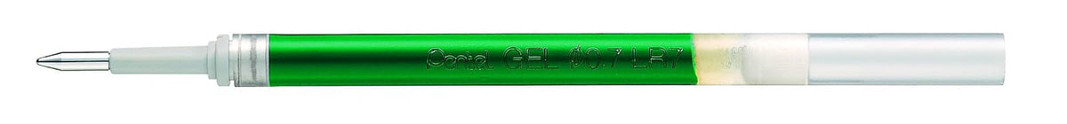 Pentel Energel Recargas estándar, 7 mm, Verde, Paquete de 12