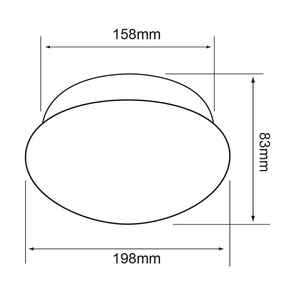 Tecnolite Lámpara LED de Sobreponer, Interior, Blanco Luz Blanca PTLLED/012/65