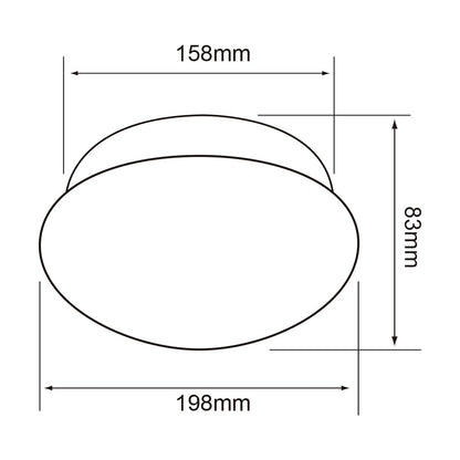 Tecnolite Lámpara LED de Sobreponer, Interior, color Blanco Cálido PTLLED/012/30