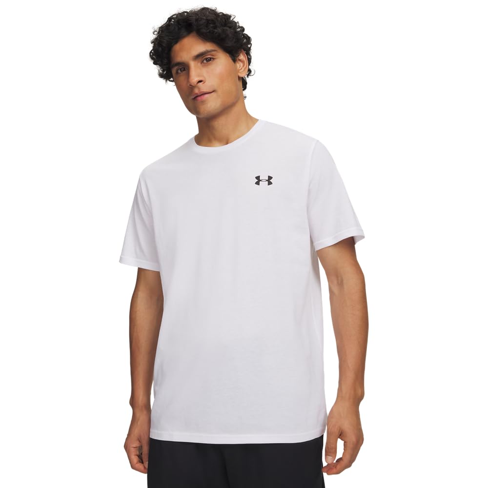 Under Armour Tech Polo de Golf para Hombre - (102) Blanco - Negro - G