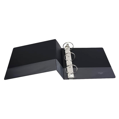 Oxford PP03006CB Carpeta de Argollas Panorama Tamaño Carta con Polipropileno, Herraje"O" de 3", Color Negra