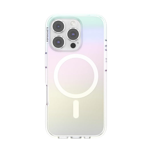 PopSockets - Funda para iPhone 16 Pro Compatible con MagSafe, Funda de teléfono para iPhone 16 Pro, Compatible con Carga inalámbrica, Solo Funda, Bonito Brillo