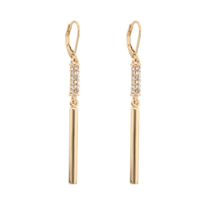Nine West Aretes Color Dorado Pave Tunnels En Forma Varias De Terminado Brillante para Mujer