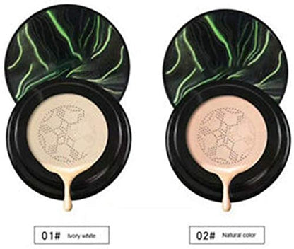 Waterproof Flaw-Less Air Cushion Foundation, Air Cushion CC Cream Mushroom Head Foundation, Makeup Foundation Full Coverage, Even Skin Tone Makeup Base