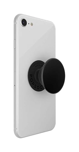 PopSockets: Agarre para teléfono con Soporte expandible, Enchufe Pop para teléfono, Aluminio Negro