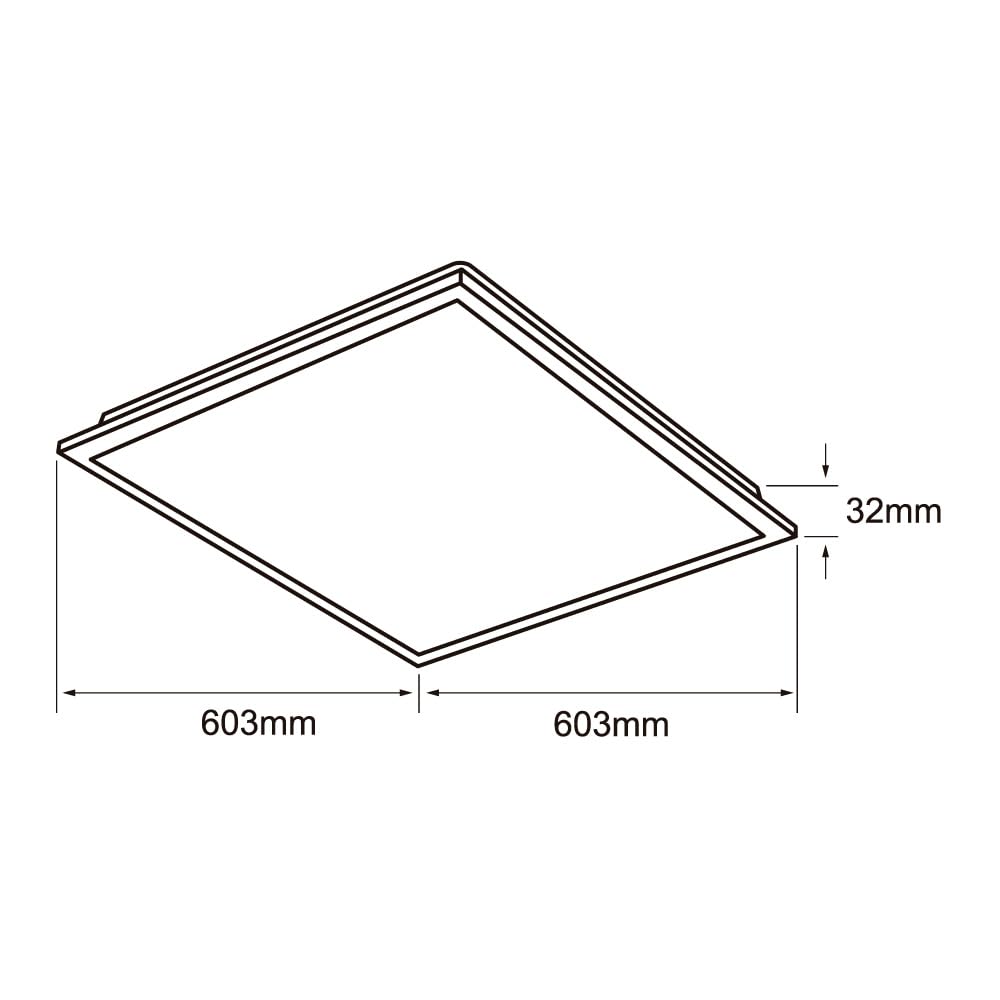 Tecnolite Lampara empotrada en techo Blanca 40W Luz de dia 40BKLED65MVB