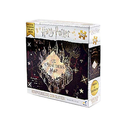 Novelty Corp - Rompecabezas de Colección, Edición Harry Potter, Juego de Mesa, Especial Diseño con Glitter, Mejora Agilidad Mental, Puzzle de 500 Piezas de Cartón