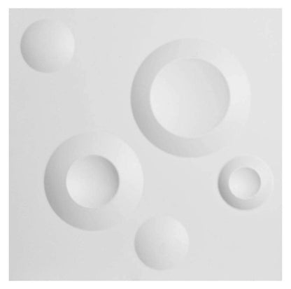 Ekena Millwork Cole EnduraWall Panel Decorativo 3D 11 7/8" x 11 7/8" Blanco