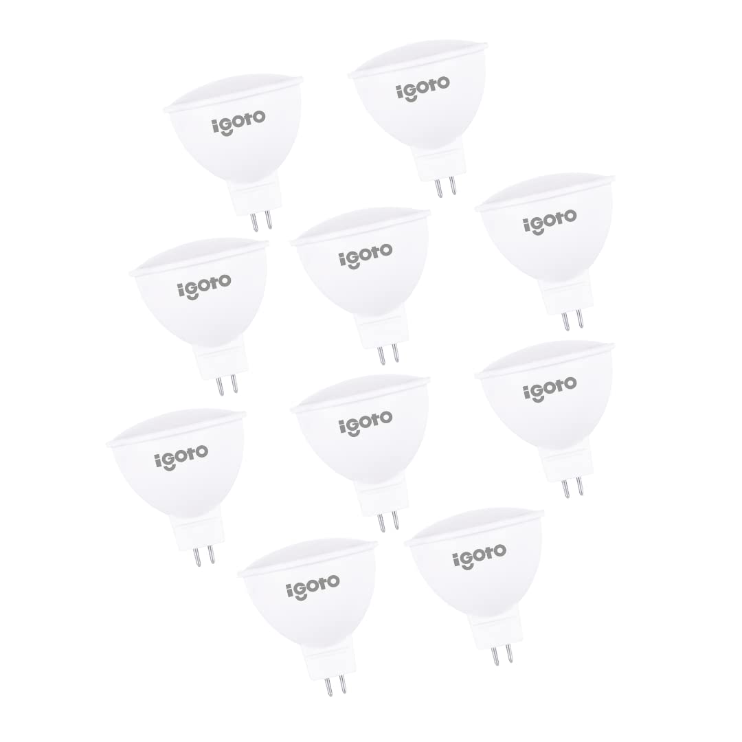 iGoto F10P10403 10Pack Foco LED MR16 GU5.3 3W 6500°K (Luz fria)