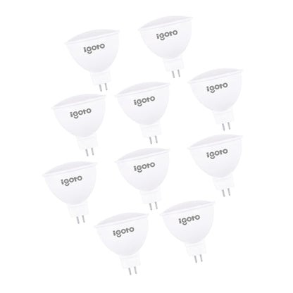 iGoto F10P10403 10Pack Foco LED MR16 GU5.3 3W 6500°K (Luz fria)