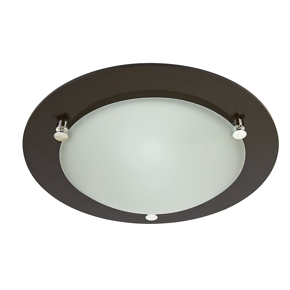 Tecnolite - Lámpara LED para Interior, Color Madera Oscuro, Luz Suave Cálida, Base E27