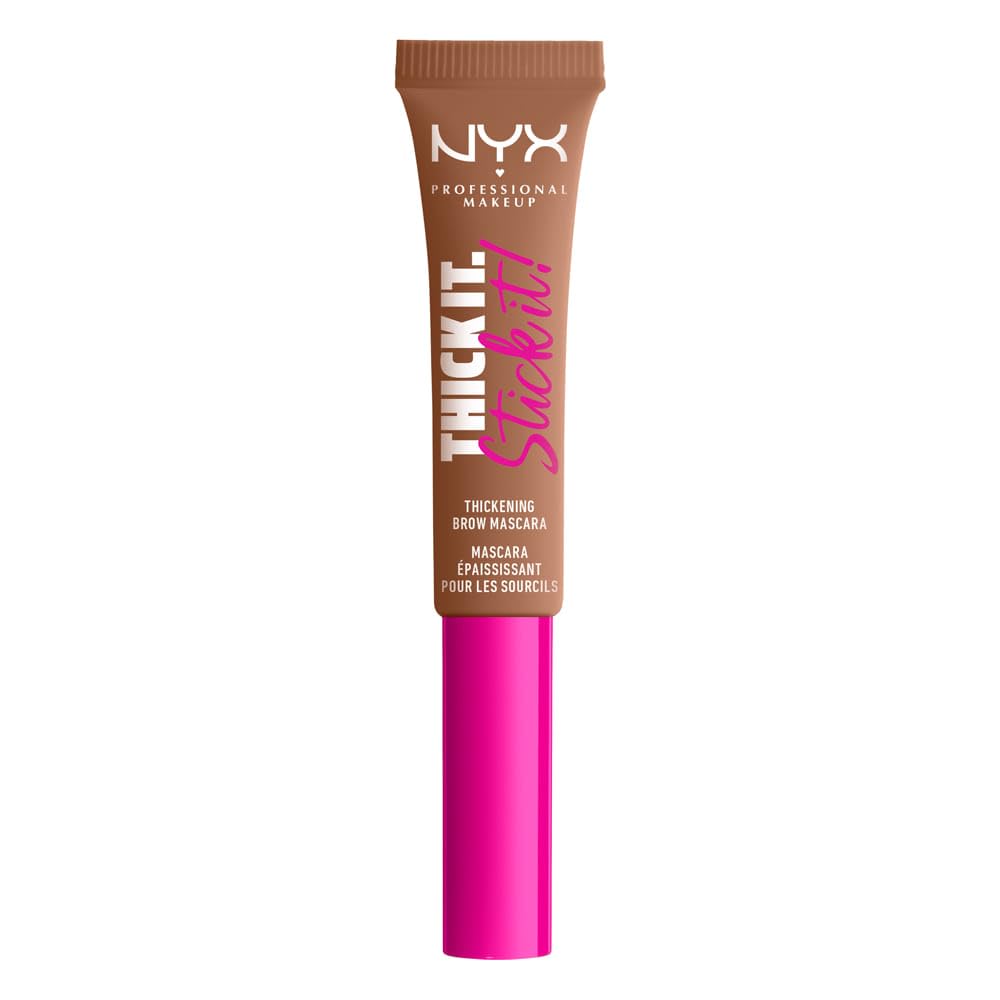 NYX Thick It Stick It Máscara de Cejas en Gel, Tono Black - auburn - MAKEUP