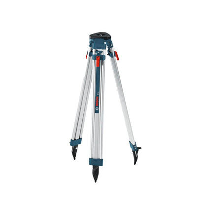 Bosch BT160 63 Pulgadas. Trípode de contratistas de Aluminio | Construcción de aluminio, altura ajustable, montaje seguro, contratistas, montaje estable, topografía, construcción, exterior