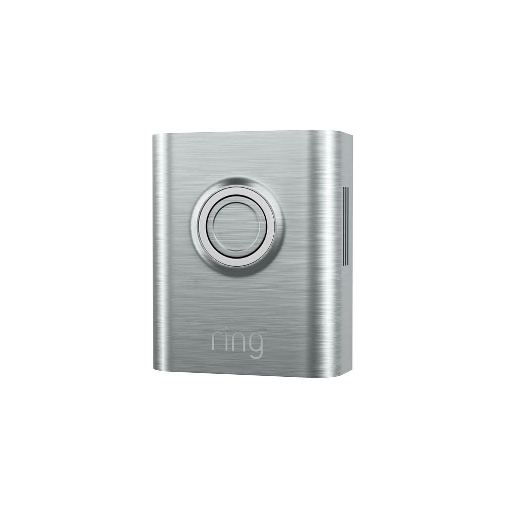 Ring Frente Intercambiable Metálico para Timbres - Plata Cepillada