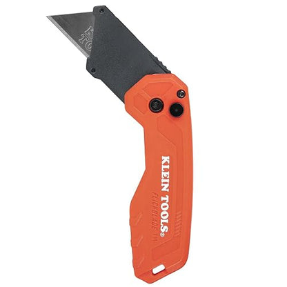 KLEIN TOOLS 44307 | Navaja Multiusos Plegable| FLICKBLADE| Formato Compacto | Ten a la mano una navaja plegable FLICKBLADE compacta y práctica para cortes rápidos durante el trabajo diario.