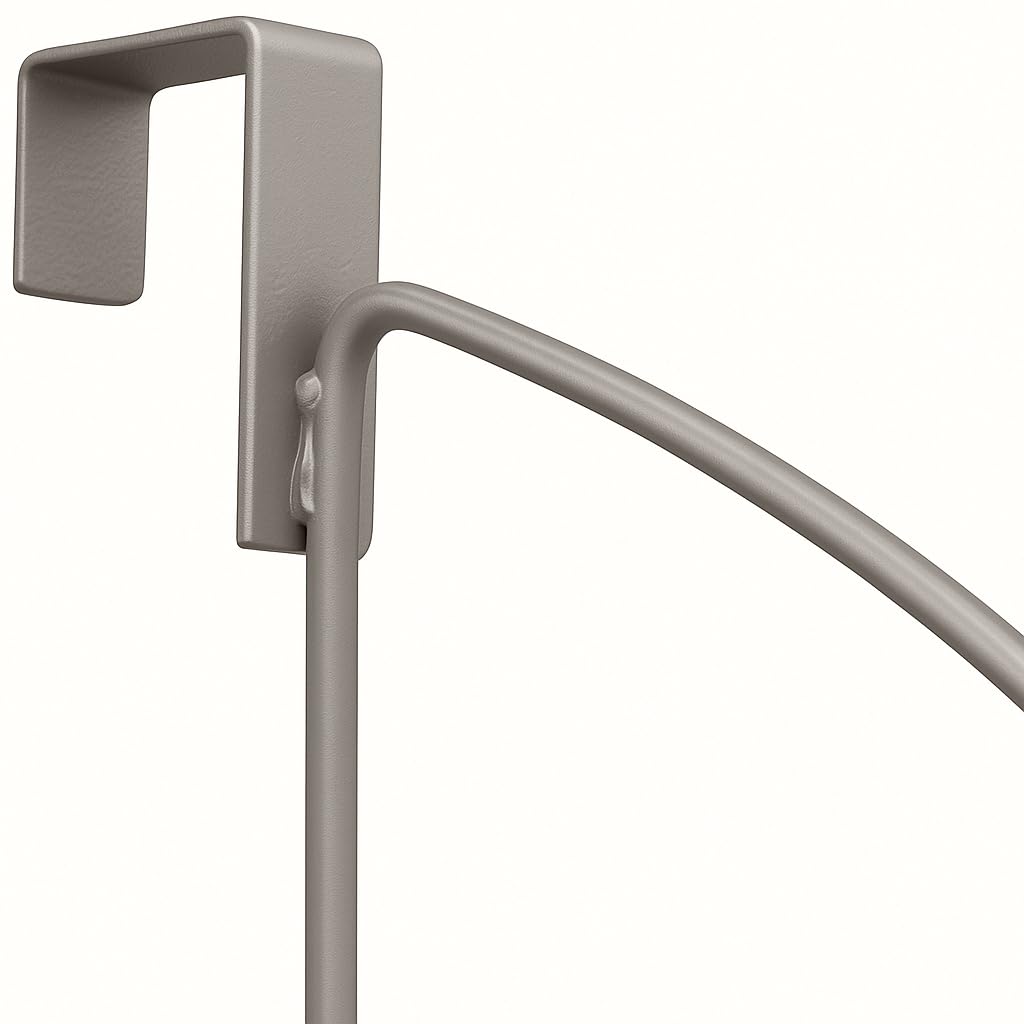 Holdn Colgador de Almacenamiento Sobre Puerta | Gris, paquete de 1, ropa, toallas, ampliable