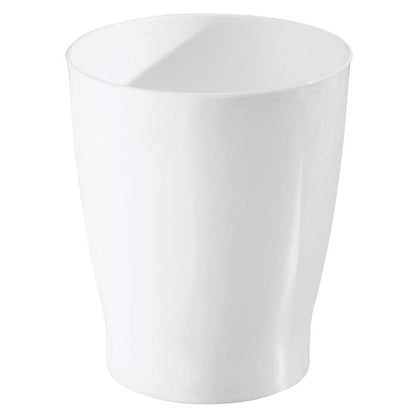 interDesign Zia Wastebasket, White