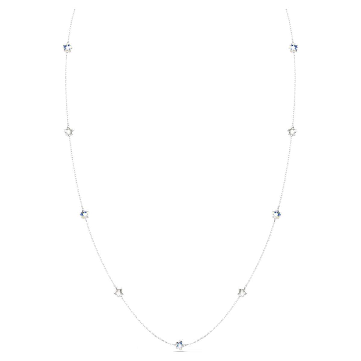Collar Chroma, Estrella, Blanco, Acabado en rodio