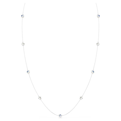 Collar Chroma, Estrella, Blanco, Acabado en rodio