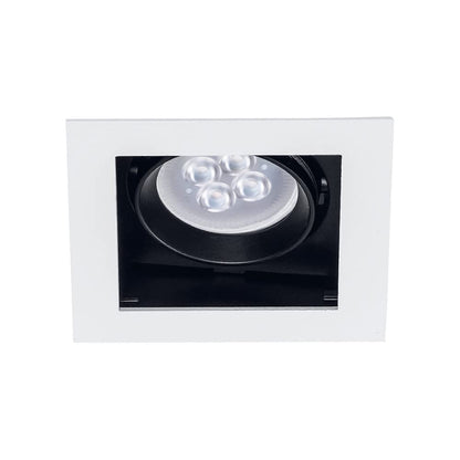 Tecnolite Lámpara Downlight Empotrable Dirigible, Potencia Máx. 60 W, Base GX5.3/GU10, No incluye foco