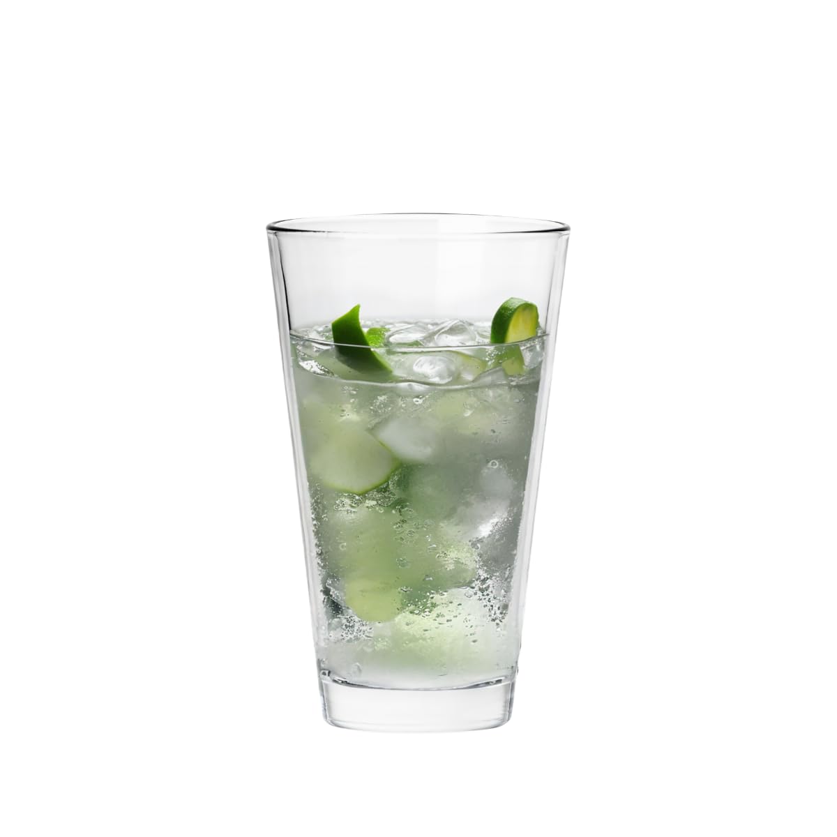 Borgonovo Conic Juego de 6 Vasos de Vidrio, 450 ml