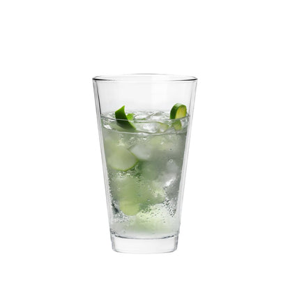 Borgonovo Conic Juego de 6 Vasos de Vidrio, 450 ml