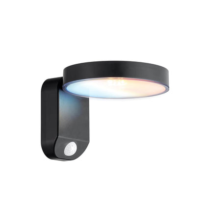 Tecnolite - Lámpara Solar Arbotante LED 5 W, Luz Cálida Brillante, Sensor de Movimiento, IP44, No atenuable