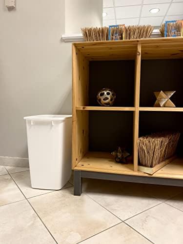 Rubbermaid cubeta de Basura pequeño para Cocina, baño, Cesta de Basura Debajo del Fregadero, plástico, Galletas, 9 galones
