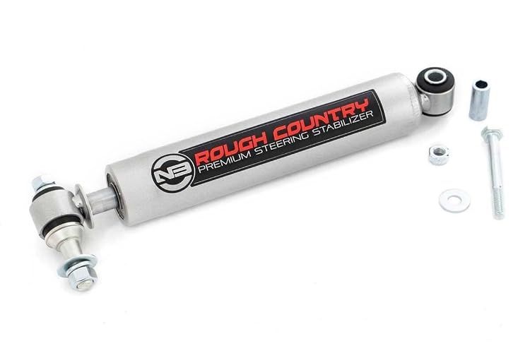 Rough Country N3 estabilizador de dirección para Jeep Wrangler TJ YJ Cherokee XJ ZJ | 02-10 Silverado Sierra HD | 8731730