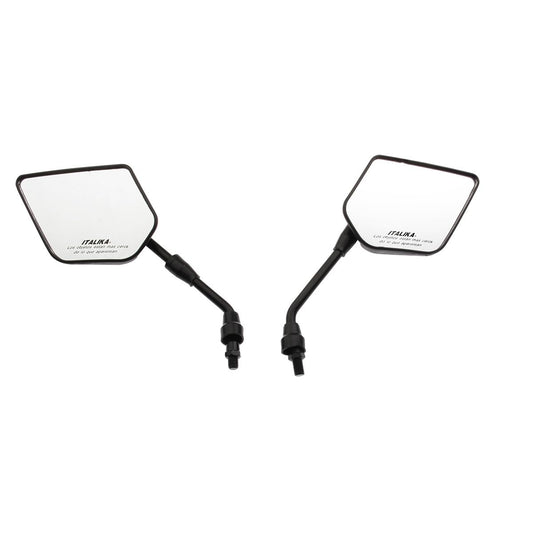 Italika Juego de Espejos Negro para Motocicleta DM 200, DM125, DM150 Sport