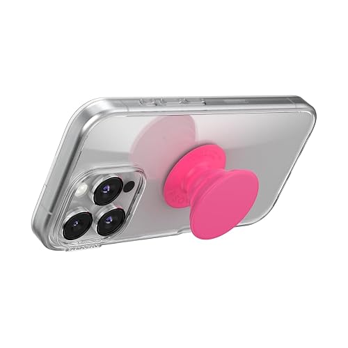 PopSockets - Empuñadura para teléfono con Soporte expandible, Agarre calcomanía, Color Rosa neón