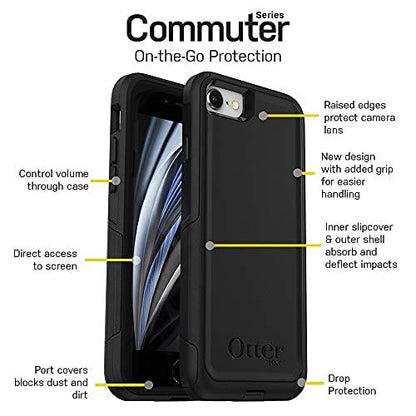 Otterbox Commuter Series para iPhone 8 & iPhone 7 (No Plus) - Embalaje Libre - Negro