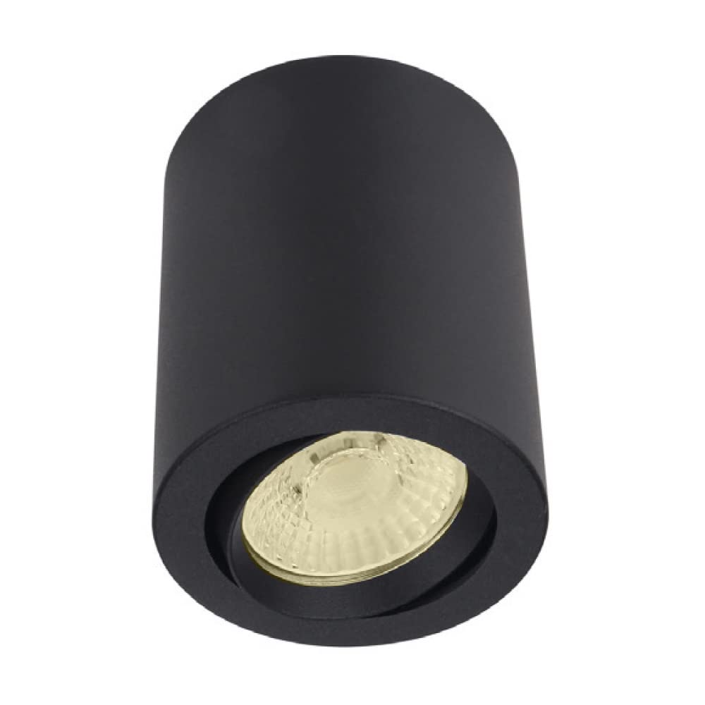 Tecnolite Lámpara Spot LED de Sobreponer Dirigible 10 W, Luz Suave Cálida, No atenuable, LED integrado