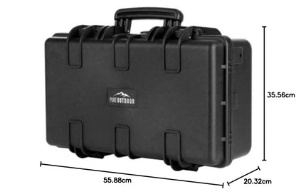 Monoprice 12182 Estuche Universal para cámara fotográfica Estuche Duro, Negro, 20.28 litros