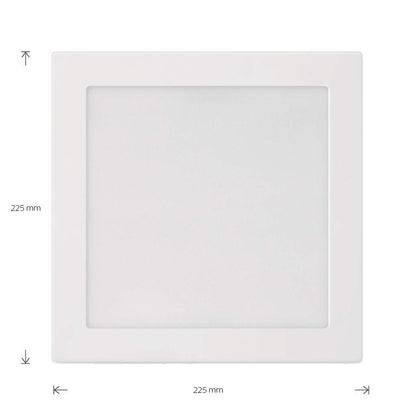 Philips LED Empotrado DL252 Cuadrado 8" - luz cálida de 18 watts