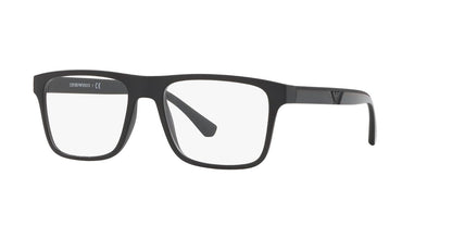 Emporio Armani Ea4115 - Marcos para anteojos graduadas para hombre con dos clips intercambiables rectangulares