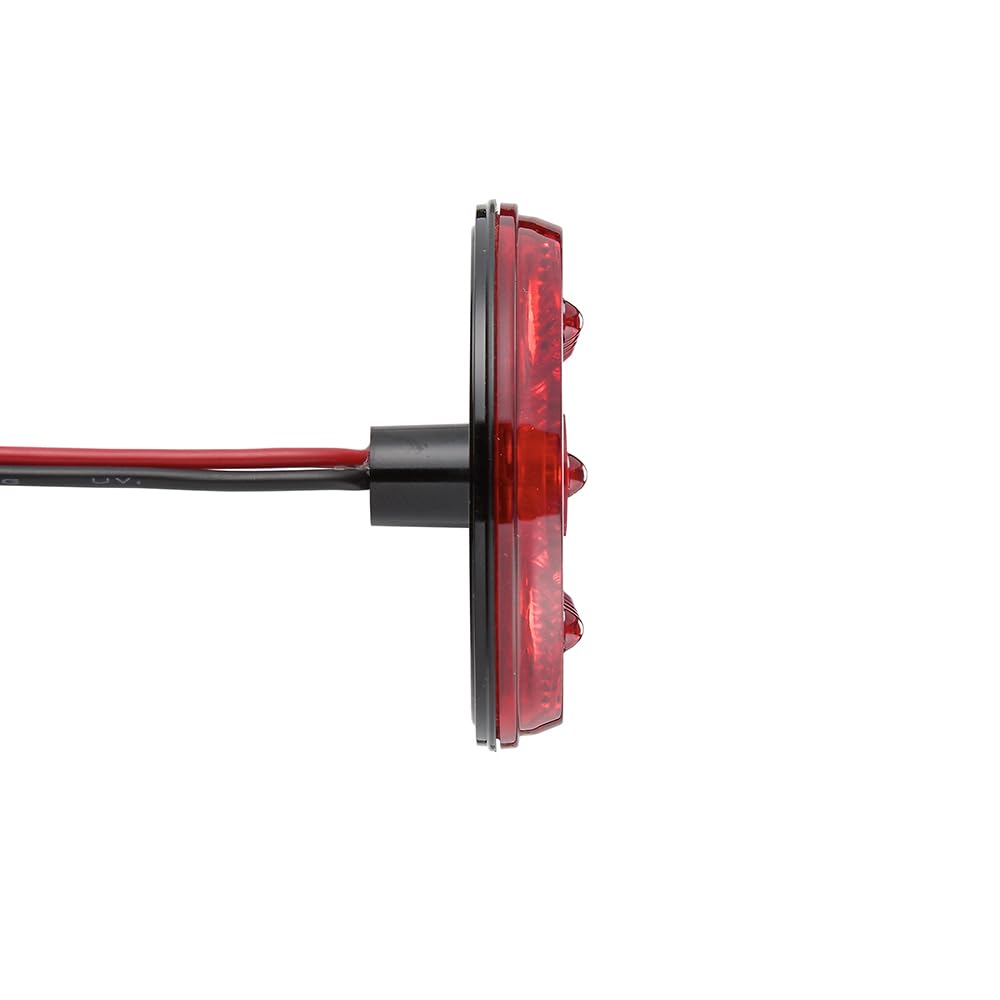 Maxxima (M63350Y) - Lámpara ovalada ultrafina LED parque/trasero/giro, Rojo
