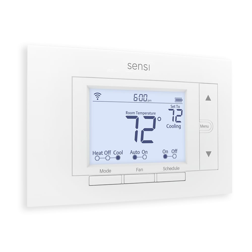 Sensi Emerson Termostato Inteligente Wi-Fi para Smart Home, versión Pro, Funciona con Alexa, Certificado Energy Star