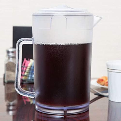 G.E.T. Enterprises Clear 64 oz. Pitcher with Lid, Break Resistant Dishwasher Safe San Pitchers & Decanters Collection P-3064-1-CL-EC (Pack of 1)