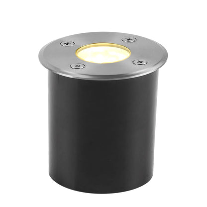 Tecnolite - Lámpara de Piso LED Empotrable Exterior 3 W, Luz Suave Cálida, IP65, LED Integrado