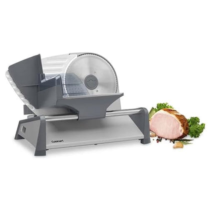 Cuisinart Kitchen Pro - Cortadora de alimentos, Plateado | Cuchilla ondulada 19 cm acero extraíble, Ajuste rebanadas 0.8-12.7 mm, Carcasa acero con aluminio, ideal para carnes y quesos