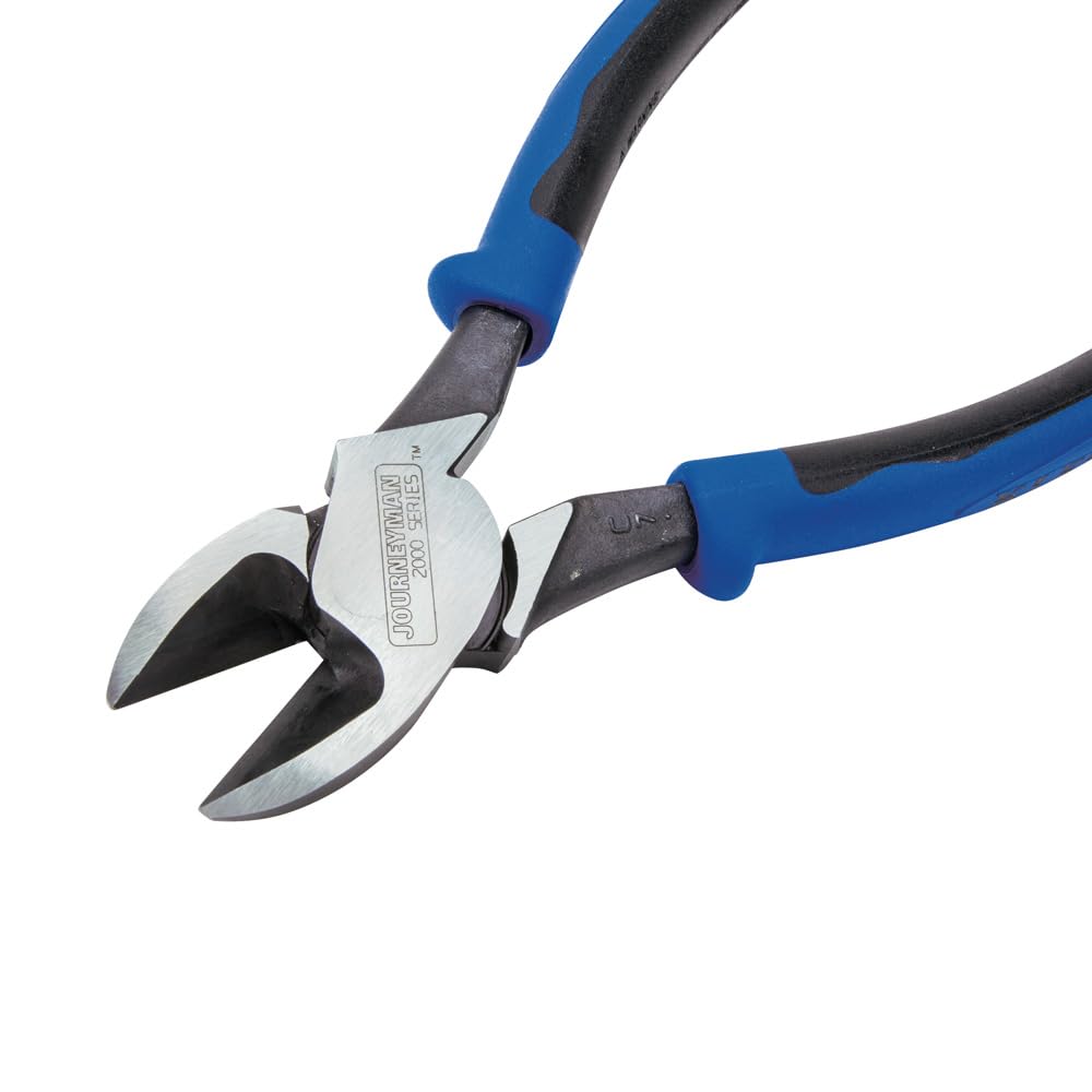 Klein Tools J2000-59 - Alicates de corte diagonal con diseño de alto apalancamiento, cabeza más grande y cuchillas extralargas, 9 pulgadas