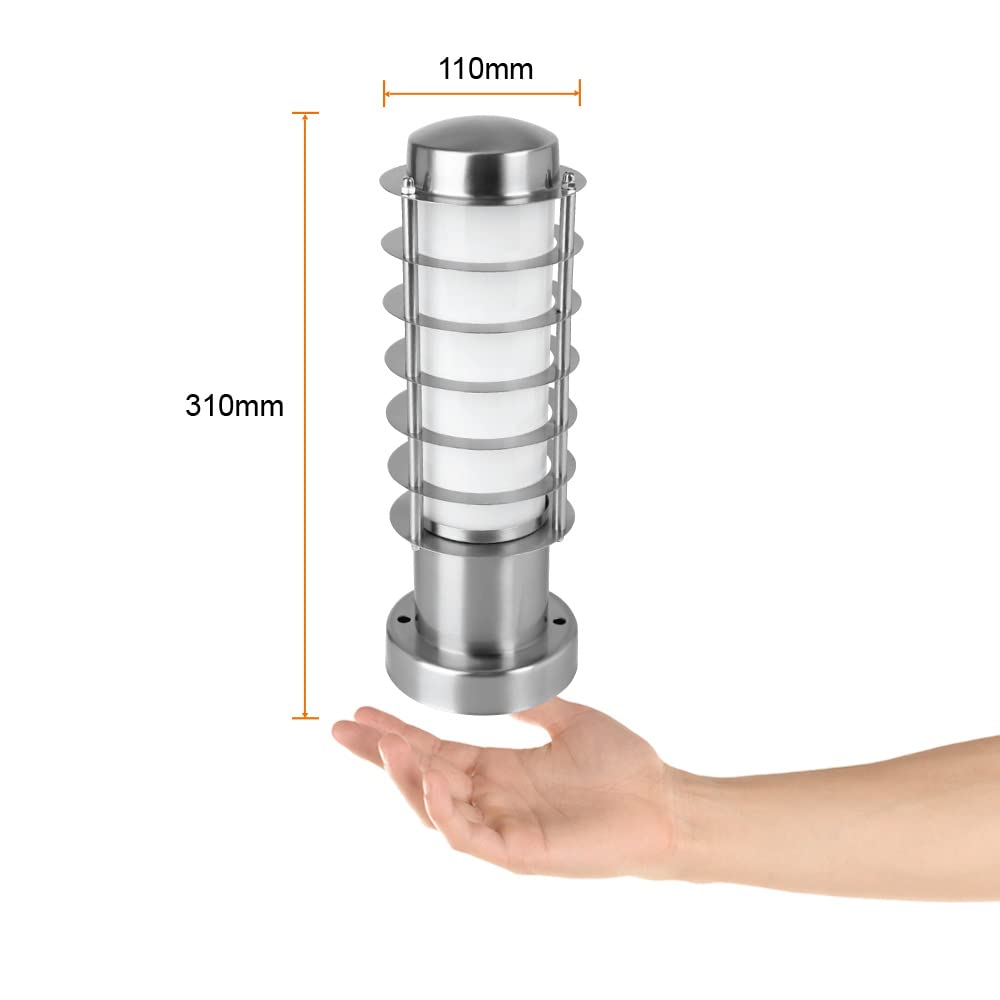 Tecnolite Mini Poste Exterior, Potencia Máx. 60 W, 1 Base E27, IP45, No incluye foco