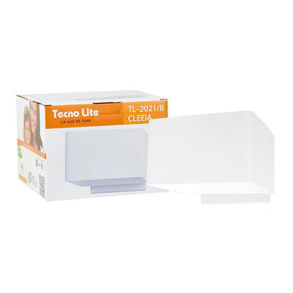 Tecnolite Lámpara de Interior Sobreponer en pared, color Cristal Blanco TL-2021/B
